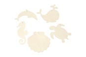 Creatief spelen - Creativ Company Wooden Sea Animals with Hanging Eye - 57972