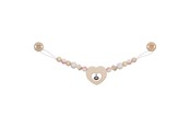 Speelgoed voor baby's - Goki Wooden Stroller Chain Heart with Clips - 65218