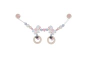 Speelgoed voor baby's - Goki Wooden Stroller Chain Horse with Clips - 65234
