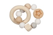 Speelgoed voor baby's - Goki Wooden Gripping Ring Star - 65242