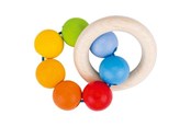 Speelgoed voor baby's - Goki Wooden Gripping Ring Rainbow - 65333