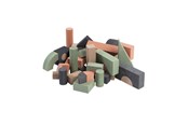 Speelgoed voor baby's - Babytrold Foam building blocks - Antracit - 52 pieces - 18-49A