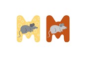 Creatief spelen - Small Foot - Wooden Animal Children's Letter - M - 12520