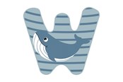 Creatief spelen - Small Foot - Wooden Animal Children's Letter - W - 12530