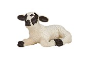 Speelgoedpop - Mojo - Farmland Lamb White Black Lying - 387060