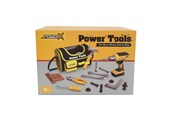 Doen-alsof spelen - Power X Storage bag with Construction Tools & Electric Drill 21 pcs - 20358