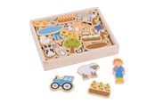 Speelgoed voor baby's - Bigjigs Farm Magnets 35 pcs. - BJ274