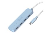 USB hub - j5create JCH345EC - hub - USB-C - 4 ports USB hub - 4 - USB 3.2 - Blauw - JCH345EC-N