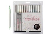 Schrijf- en tekengerei - Creativ Company Sketch Double Markers Pastel Colours 12 pcs - 37380
