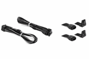 Voedingskabel (intern) - DUTZO Sleeved PCI-E 12V-2x6 verlengkabel duo-verpakking - Lock pin up & down - Zwart / Grijs - DSC-PCEP30TPBG