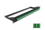Accessoires - DeLOCK 19″ Fibre Patch Panel 24 port LC Duplex green - 43387