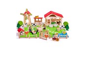 Houten speelgoed - Bigjigs Wooden Play Farm with Accessories 48 ​​pcs. - BJ415