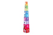 Speelgoed voor baby's - Bigjigs Farm Stacking Tower 10 pcs. - BJ696