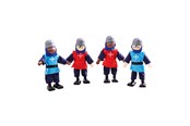 Houten speelgoed - Bigjigs Wooden Medieval Knights 4pcs. - JT162
