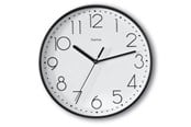 Decoratie - Hama 'Salina' Wall Clock Ø 22 cm Black - 00185866