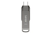 USB-stick - Lexar JumpDrive Dual Drive D400 - 64GB - USB-stick - LJDD400064G-BNQNG