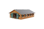 Houten speelgoed - Kids Globe - Horse Stable Wood With 9 Horse Stalls 1:32 - 610544