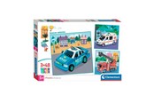 Puzzels - Clementoni Jigsaw Puzzle Super Color Square Emergency Services 3x48pcs. Vloer - 25318
