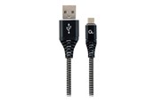 USB-kabel - Gembird Cablexpert Premium - USB cable - Micro-USB Type B to USB - 1 m - CC-USB2B-AMMBM-1M-BW