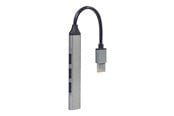 USB hub - Gembird - hub - 4-port silver - 4 ports USB hub - 4 - Zilver - UHB-U3P1U2P3-02