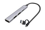 USB hub - I-Tec Hub - USB-C/USB-A metal - 4-Port - USB 3.0 USB hub - 4 - Grijs - CAHUBMETALMINI4