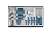 Tafeldekking - Victorinox Swiss Modern Cutlery Set 24 pcs. Blue - V-6.90 96.11W2.24
