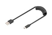 USB-kabel - DIGITUS - USB-C cable - USB to 24 pin USB-C - 1 m - AK-300430-006-S