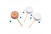 Creatief spelen - Colorations - Decorate your own Monkey Drum Set of 12 - SPINDRUM