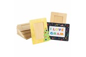 Bouw-/constructiekits - Colorations - Decorate your own Wooden Photo Frame Set of 12 - CHWDFRM