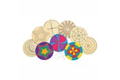 Creatief spelen - Colorations - Decorate your own Wooden Spinner 24 pcs. - CHDYOSPI