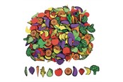 Creatief spelen - Colorations - Self-adhesive Foam Fruit and Vegetable Stickers 500pcs. - CHSAFVFO