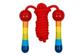 Buiten spelen - Goki - Wooden Jump Rope Rainbow 200cm - 63887