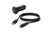 Mobiel - Adapters & Opladers - Hama Car Charger with USB-C Cable for Nintendo Switch - Black - 00054683