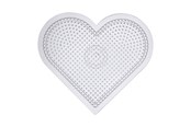 Creatief spelen - Creativ Company Iron-on bead plate Heart Clear - 753030
