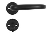Deurbeugels en scharnieren - Home>it HOME It® door handle set for exterior door with 3 keys matt black - 13372