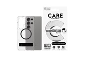 Mobiel - Covers & Cases - CARE by PanzerGlass Feature Case Transparent w. Black Kickstand & QI Compatible Samsung Galaxy S25 Ultra - CRRFBKQG38488