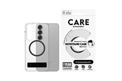 Mobiel - Covers & Cases - CARE by PanzerGlass Feature Case Transparent w. Black Kickstand & QI Compatible Samsung Galaxy S25+ - CRRFBKQG37942