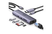 USB hub - UGREEN Usb-C Multifunction Adapter With Ethernet Interface USB hub - 7 - Zilver - 60515-UG