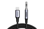 Audiokabel - UGREEN Lightning To 3.5mm Aux Cable Aluminum Shell With Braided 1m (Black) - 70509-UG