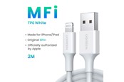 USB-kabel - UGREEN USB-A <-> Lightning - 2m - Wit - 20730-UG
