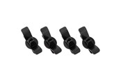 Kabelgoot, Kabelhoes & Kabelbinders - DUTZO Kabelorganizer - Haak - 4-pack - Zwart - DCORDHOOKBLK