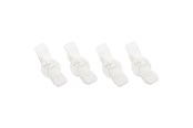 Kabelgoot, Kabelhoes & Kabelbinders - DUTZO Kabelorganizer - Haak - 4-pack - Wit - DCORDHOOKWHT
