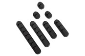 Kabelgoot, Kabelhoes & Kabelbinders - DUTZO Kabelorganizer - Bundelpakket - 7 stuks - zwart - DCORDHOLBPBLK