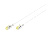 Netwerk - kabel - DIGITUS Slim - patch cable - 3 m - grey - Grijs - 3m - DK-1624-A-030S