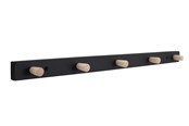 Toolboxen & Opslagsystemen - Home>it coat rack with 5 hooks 50 cm black/natural hook beech - 12296