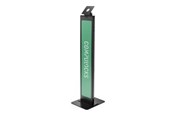Monitorbevestiging - Compulocks BrandMe stand - for tablet enclosure - brandable - black - with Lighting Kit - 140BLK01-EU