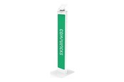 Monitorbevestiging - Compulocks BrandMe stand - for tablet enclosure - brandable - white - with Lighting Kit - 140WLK01-EU