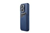 Mobiel - Covers & Cases - Mujjo iPhone 15 Pro Wallet Leather Case - Monaco Blue - MUJJO-CL-040-BL
