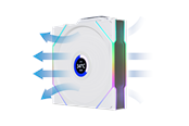 Case Fan - Lian Li UNI FAN TL Wireless LCD Reverse 3 pack - Case ventilator - 120mm - Wit - 33 dBA - G99.12RTLLCD1W3W.00