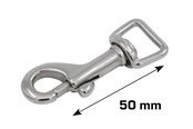 Deurbeugels en scharnieren - Home>it Carabiner hook 50 mm stainless steel - 20481